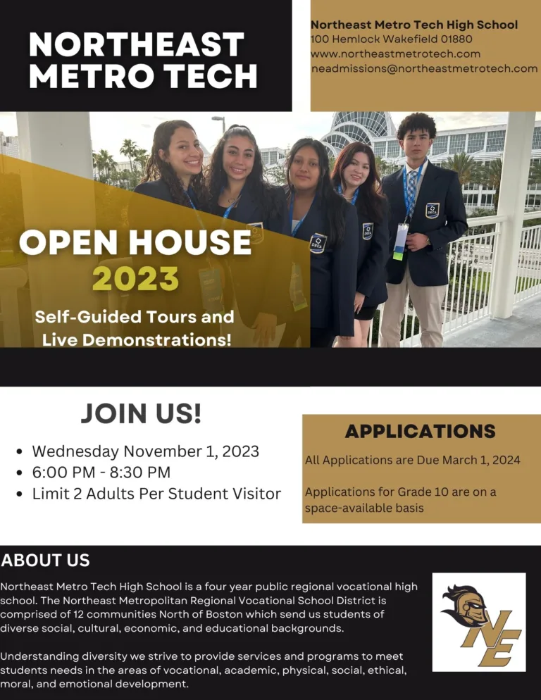 Northeast Metro Tech to Host Open House for Prospective Students